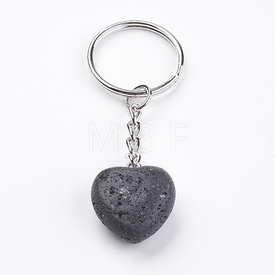 Natural Lava Rock Keychain KEYC-F019-02L-1