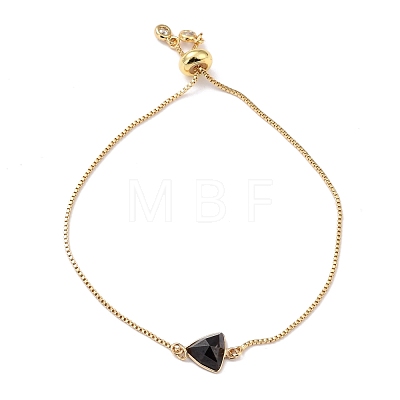 Natural & Synthetic Mixed Gemstone Link Slider Bracelets BJEW-D445-02G-1