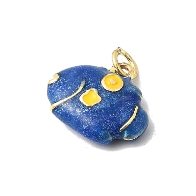 Brass Enamel Pendants KK-P343-03G-01-1