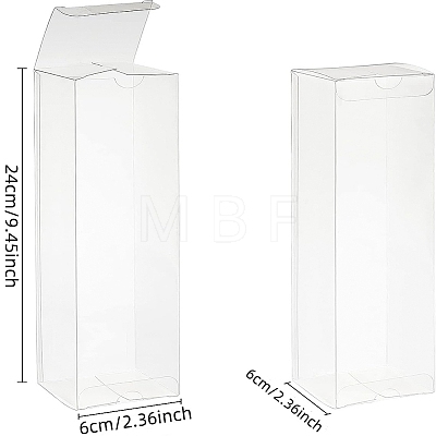 Foldable Transparent PVC Box CON-WH0074-71-1