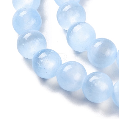 Natural Selenite Beads Strands G-C142-01B-03-1