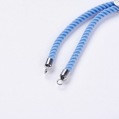 Nylon Twisted Cord Bracelet Making MAK-F018-03P-RS-1