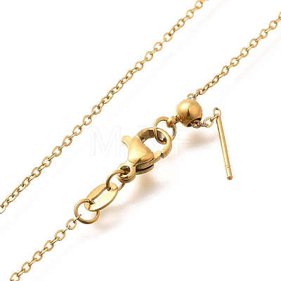 Titanium Steel Cable Chain Adjustable Slider Necklaces for Men Women NJEW-G160-01G-1