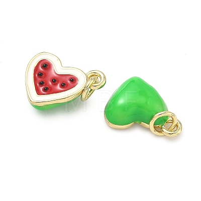 Brass Enamel Pendants KK-H259-11B-G01-1