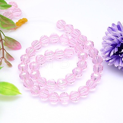 Faceted Round Imitation Austrian Crystal Bead Strands G-M182-6mm-03A-1
