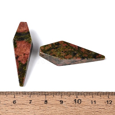 Natural Unakite Pendants G-N362-22B-1