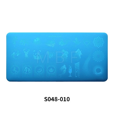 Stainless Steel Nail Art Stamping Plates MRMJ-S048-010-1