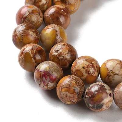 Dyed Natural Regalite/Imperial Jasper/Sea Sediment Jasper Beads Strands G-B124-C01-02-1