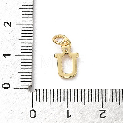Brass Pave Clear Cubic Zirconia Charms KK-A273-01G-U-1