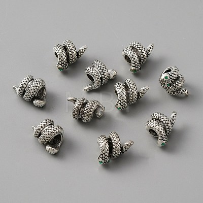 Alloy European Beads ALRI-WH0008-21B-1