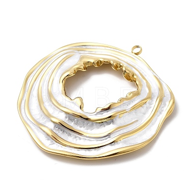 304 Stainless Steel Enamel Big Pendants STAS-P427-03G-02-1