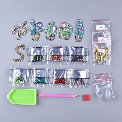 DIY Diamond Painting Keychain Kits DIY-F054-15-1