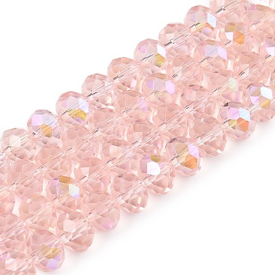 Electroplate Glass Beads Strands LS-EGLA-A044-T8mm-L22-1