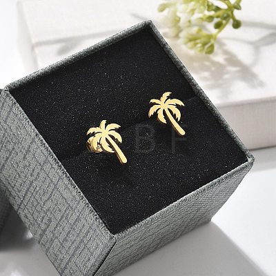 304 Stainless Steel Stud Earrings EJEW-I317-02G-1