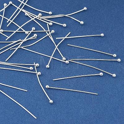 Brass Head Pins KK-H258-09B-S-1