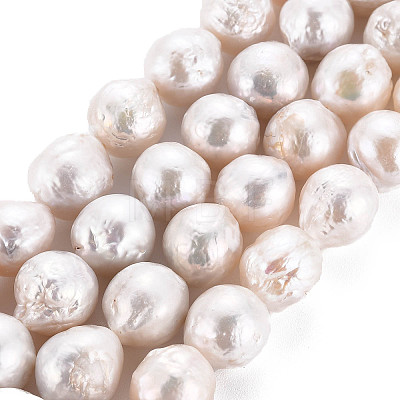 Natural Keshi Pearl Beads Strands PEAR-S019-06A-1