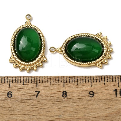 303 Stainless Steel & Cat Eye Pendants CE-CBA1E47-13G-02-1
