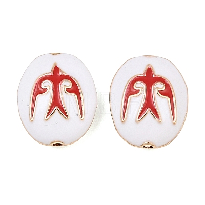 Brass Enamel Beads KK-CBA7BFE-01G-03-1