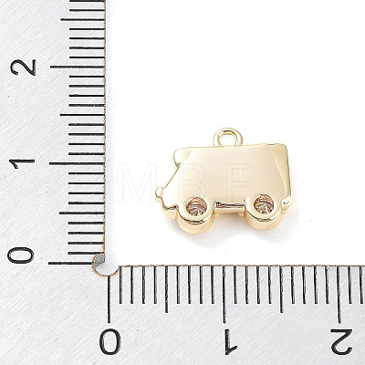 Brass Micro Pave Cubic Zirconia Pendants LS-KK-K276-05G-1