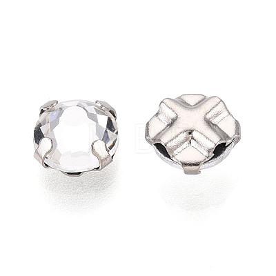 Flat Round Sew on Rhinestone KK-N282-01B-P-1