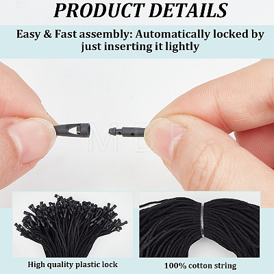 500Pcs Cotton Hang Tag Fasteners ODIS-CY0001-01A-1