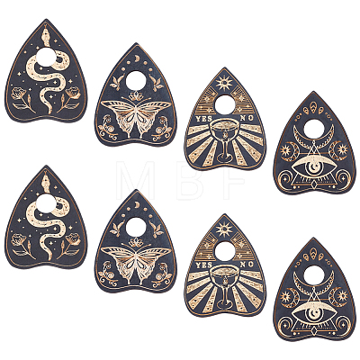 8Pcs Mini Wood Crystal Ball Display Bases AJEW-CN0007-77-1