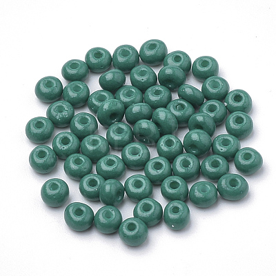 6/0 Baking Paint Glass Seed Beads SEED-Q025-4mm-N06-1