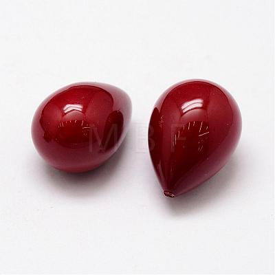 Rainbow Plated Shell Pearl Beads BSHE-L032-10-1