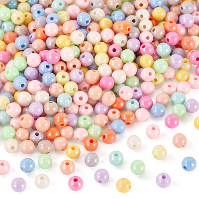 100G 357Pcs Opaque Acrylic Beads OACR-TA0004-15-1