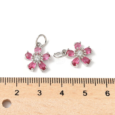 Brass Micro Pave Cubic Zirconia Pendants KK-U067-03P-06-1