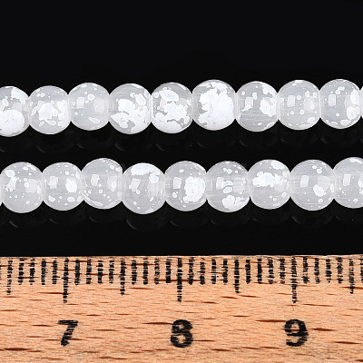 Baking Paint Glass Beads Strands DGLA-N015-4mm-01-1