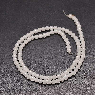 Natural White Jade Round Bead Strands LS-G-P072-08-6mm-1