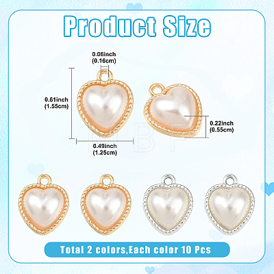 20Pcs 2 Colors Alloy Pendants FIND-YW0011-40-1
