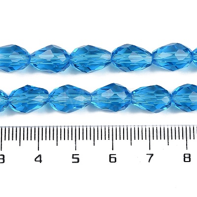 Transparent Glass Beads Strands EGLA-N013-T8mm-D17-1