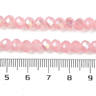 Baking Electroplate Glass Beads Strands DGLA-A039-J6MM-B08-1