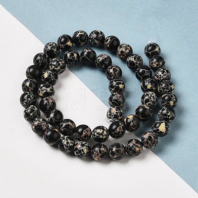 Synthetic Imperial Jasper Dyed Beads Strands G-P507-01A-03-1