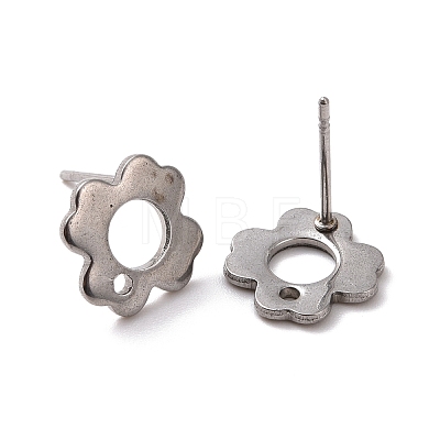 Non-Tarnish 201 Stainless Steel Stud Earring Findings STAS-K241-07P-1