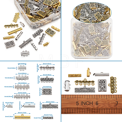 Brass Magnetic Slide Lock Clasps FIND-TA0001-10-1