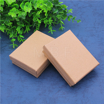 Kraft Paper Cardboard Jewelry Set Boxes CBOX-WH0001-D04-1