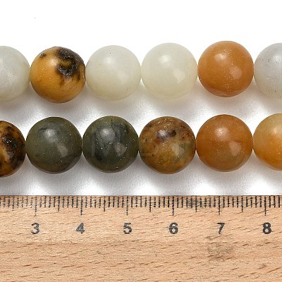Natural Butter Jade Beads Strands G-C289-B03-12mm-1