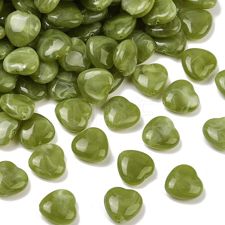 Opaque Acrylic Beads X-MACR-C037-05B-1