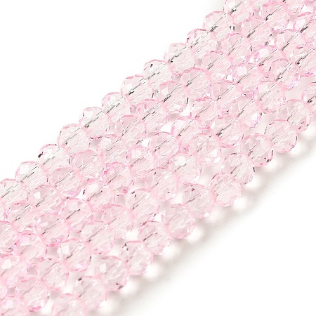 Transparent Baking Paint Glass Beads Strands DGLA-A034-T4mm-D04-1