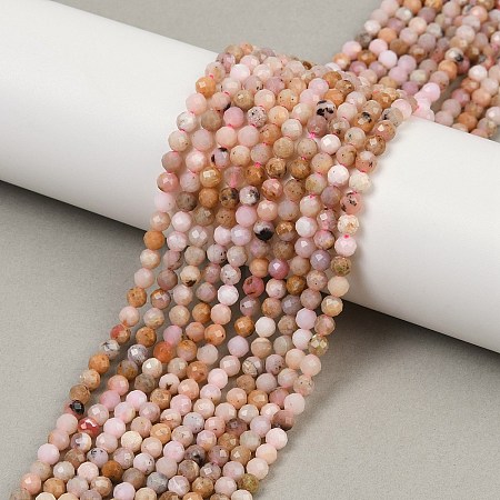 Natural Peruvian Pink Opal Beads Strands X-G-D304-02-4mm-1