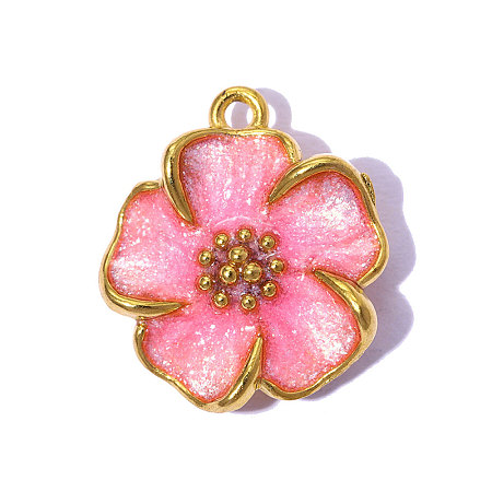 304 Stainless Steel Enamel Pendants STAS-OY015-26G-01-1
