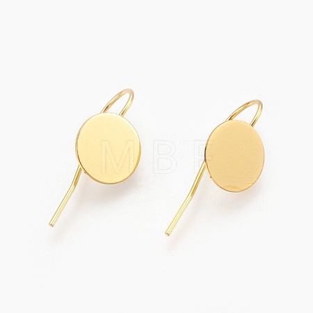 Brass Earring Hooks KK-A093-G-NF-1