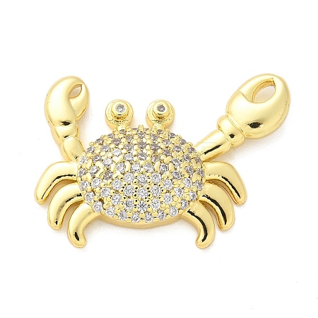 Brass Micro Pave Cubic Zirconia Pendants KK-S511-04E-G-1