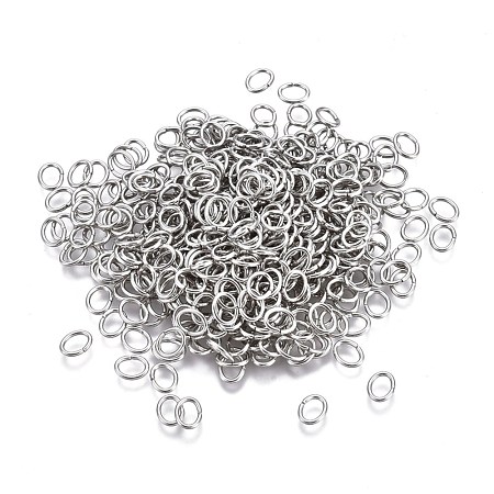 Tarnish Resistant 304 Stainless Steel Open Jump Rings STAS-F250-11P-K-1