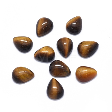 Natural Tiger Eye Cabochons G-O175-22-07-1