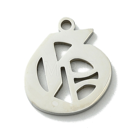 Non-Tarnish 201 Stainless Steel Pendants STAS-B055-01P-G-1