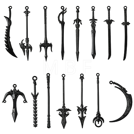 30Pcs 15 Styles Alloy Big Pendants FIND-SC0018-11-1